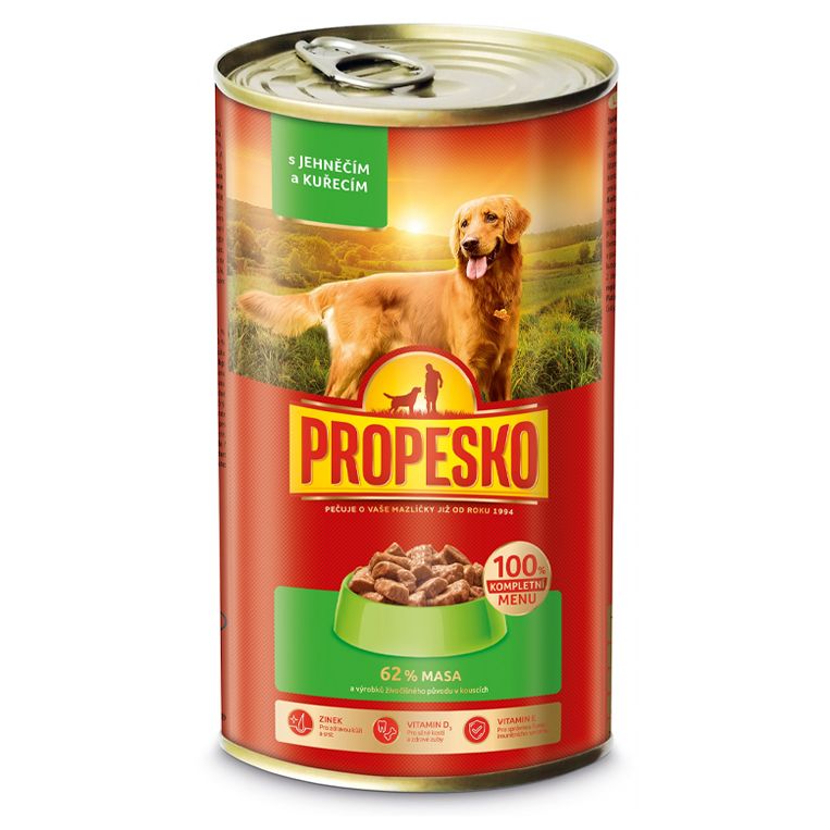 Propesko Dog Konzerva piletina-jagnjetina u umaku 1240 g