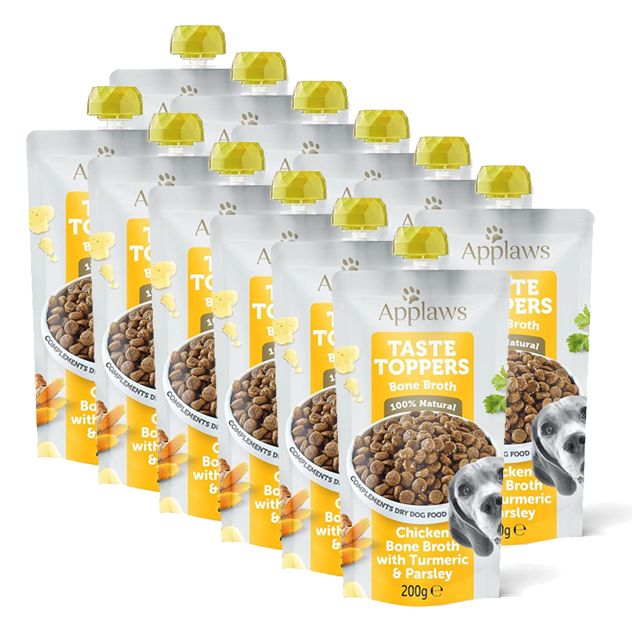 Applaws Dog Taste Toppers in Bone Broth juha od pilećih kostiju 12 x 200 g