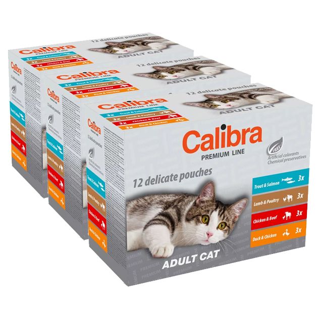 Calibra Cat konzervice Premium Adult multipack 36 x 100 g