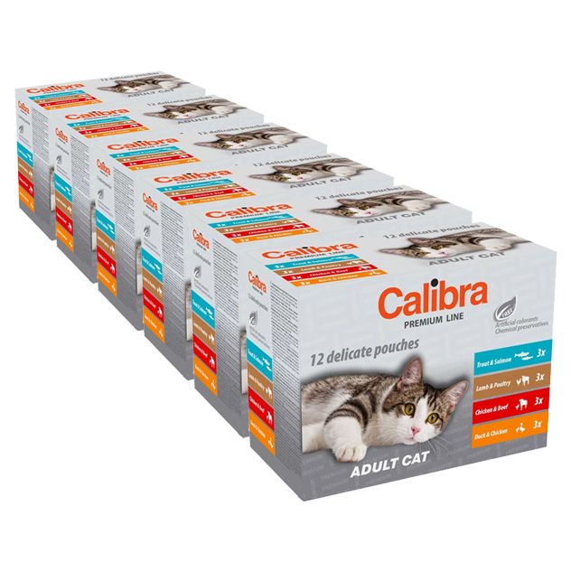Calibra Cat konzervice Premium Adult multipack 72 x 100 g