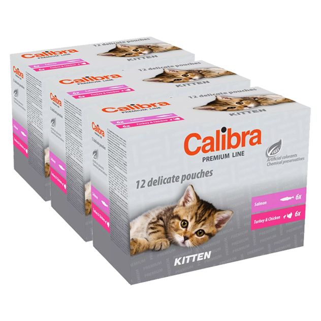 Calibra Cat kapsičke Premium Kitten multipack 36 x 100 g