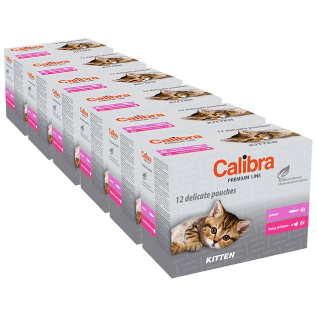 Calibra Cat kapsičke Premium Kitten multipack 72 x 100 g