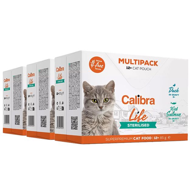 Calibra Cat Life Sterilised Multipack 36 x 85 g