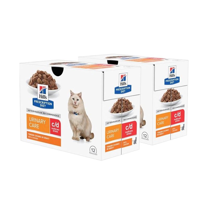Hill's Prescription Diet Feline c/d Urinary Multicare Stress Piletina 24 x 85 g
