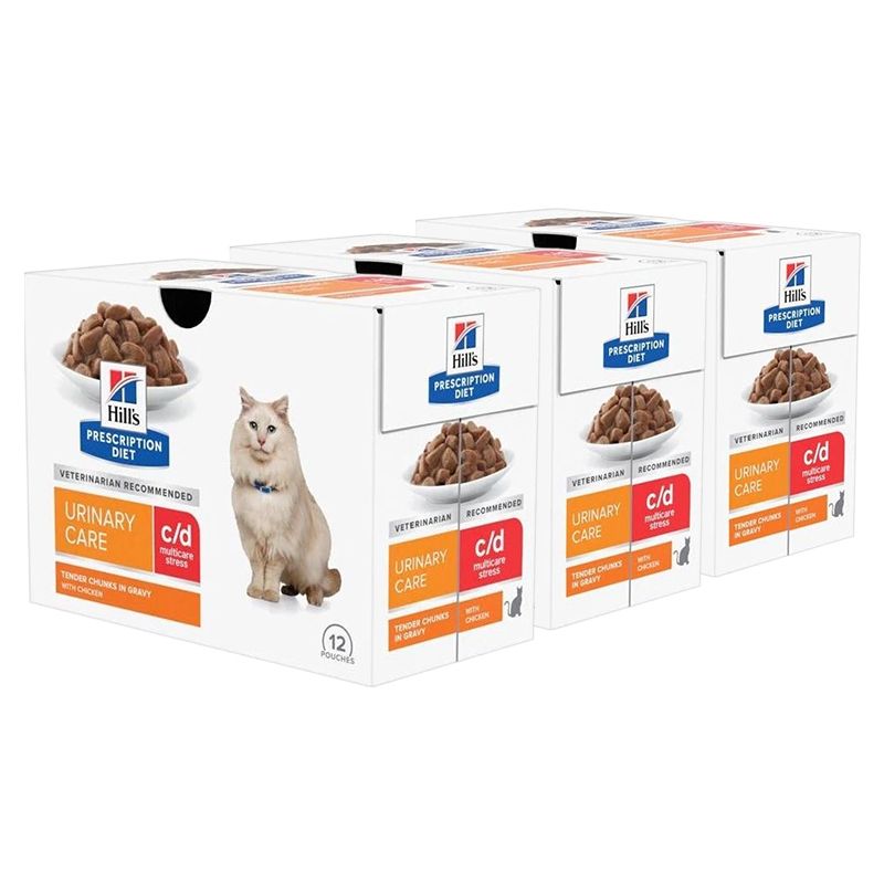 Hill's Prescription Diet Feline c/d Urinary Multicare Stress Piletina 36 x 85 g