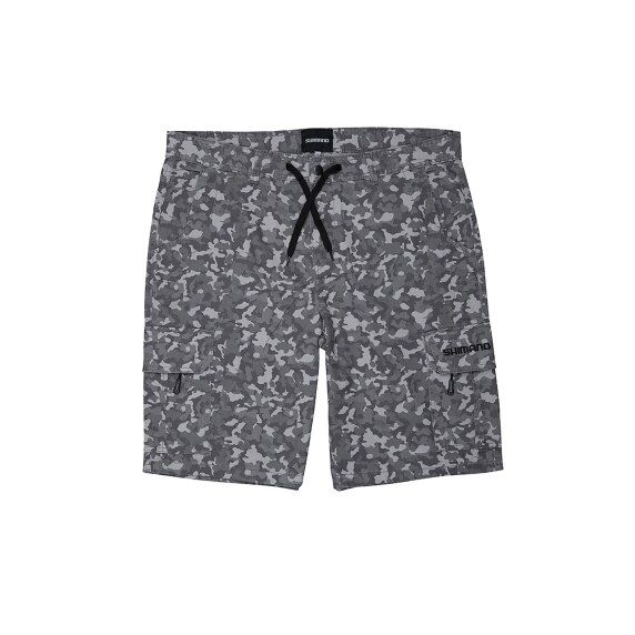 Shimano Cargo Shorts Grey Camo Size M