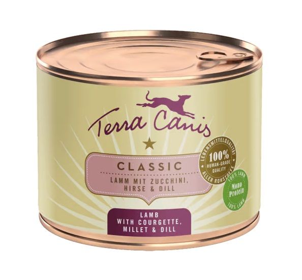 Terra Canis Lamb with courgette, millet & dill 200 g