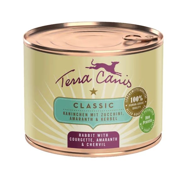 Terra Canis Rabbit with courgette, amaranth & chervil 200 g