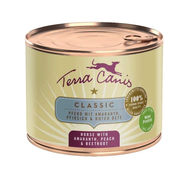 Terra Canis Horse with amaranth, peach & beetroot 200 g