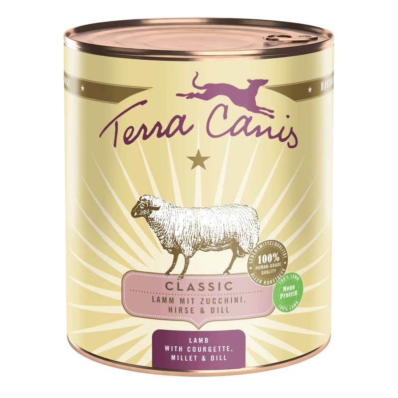 Terra Canis Lamb with courgette, millet & dill 800 g
