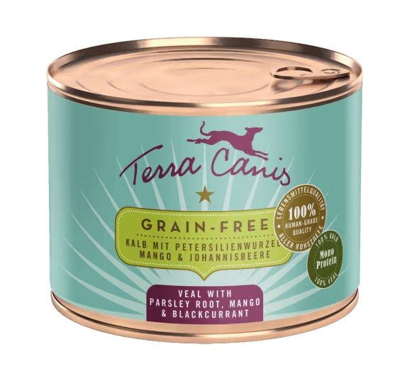 Terra Canis Grain-free Veal with parsley root, mango & blackcurrant 200 g