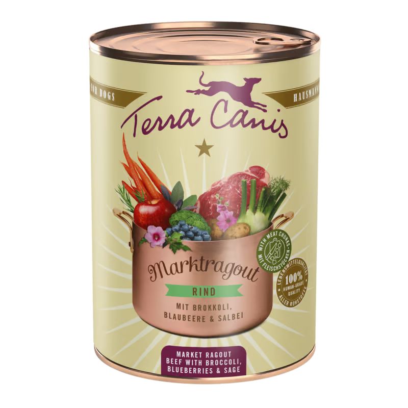 Terra Canis Market Ragout Beef with broccoli, blueberries & sage 385 g
