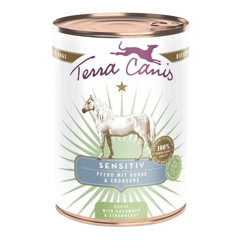 Terra Canis Sensitive Horse with cucumber & strawberry 400 g