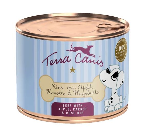 Terra Canis Puppy ﻿Beef with apple, carrot & rose hip 200 g