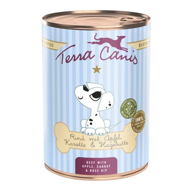 Terra Canis Puppy ﻿Beef with apple, carrot & rose hip 400 g
