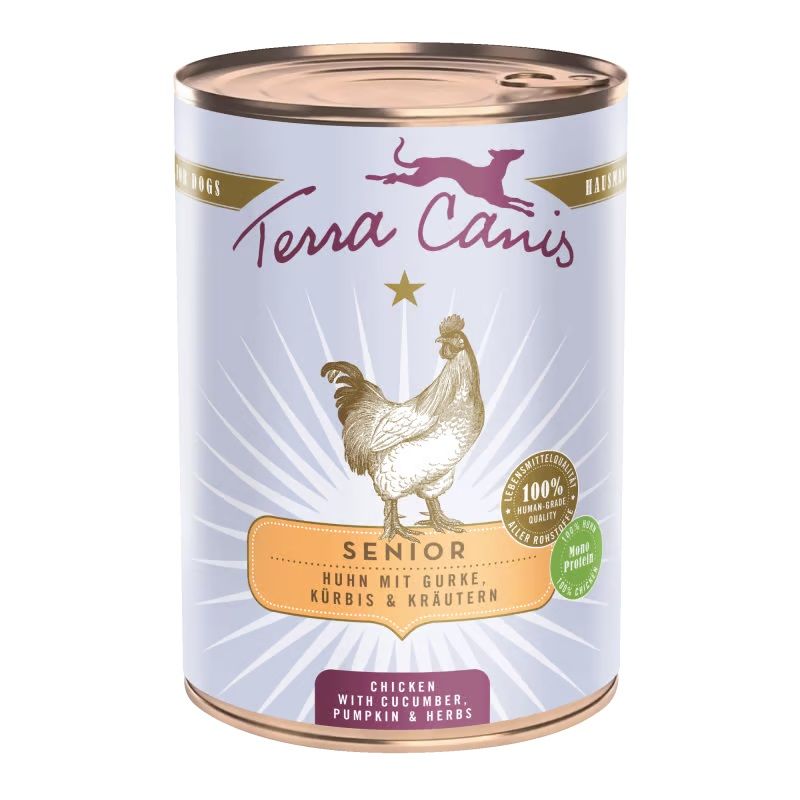 Terra Canis ﻿Senior ﻿Chicken with cucumber, pumpkin & herbs 400 g