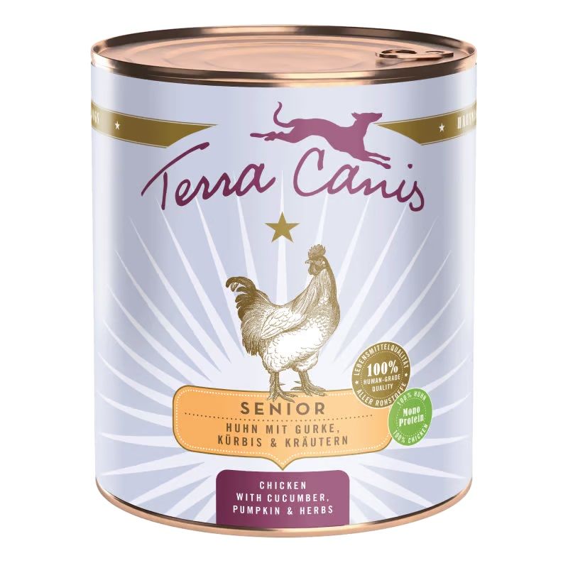 Terra Canis ﻿Senior Chicken with cucumber, pumpkin & herbs 800 g