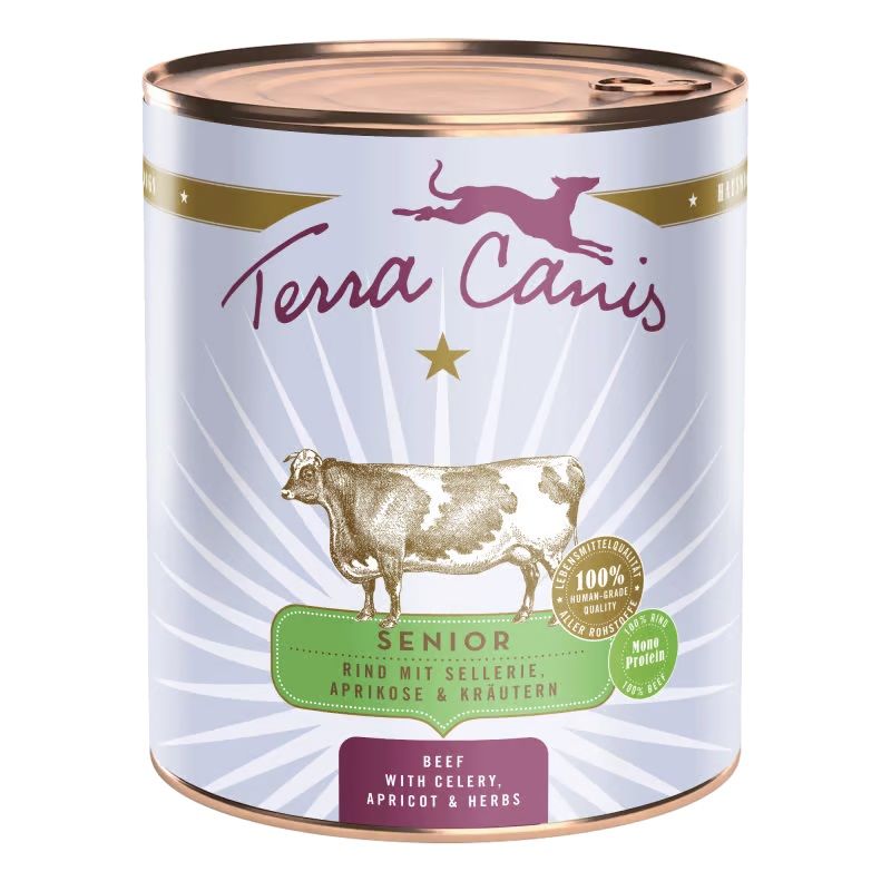 Terra Canis Senior Beef with celery, apricots & herbs 800 g