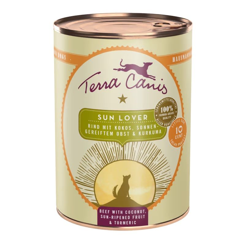 Terra Canis Sun Lover - Beef with coconut, sun-ripened fruit and turmeric 400 g