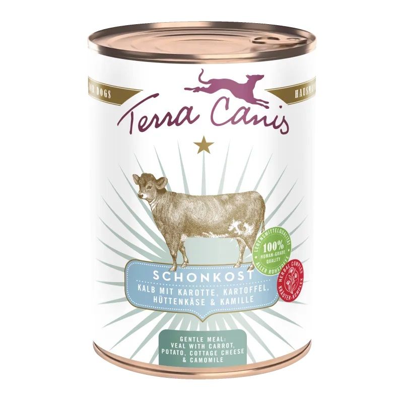 Terra Canis Gentle Meal Veal with carrot, potato, cottage cheese & camomile 400 g