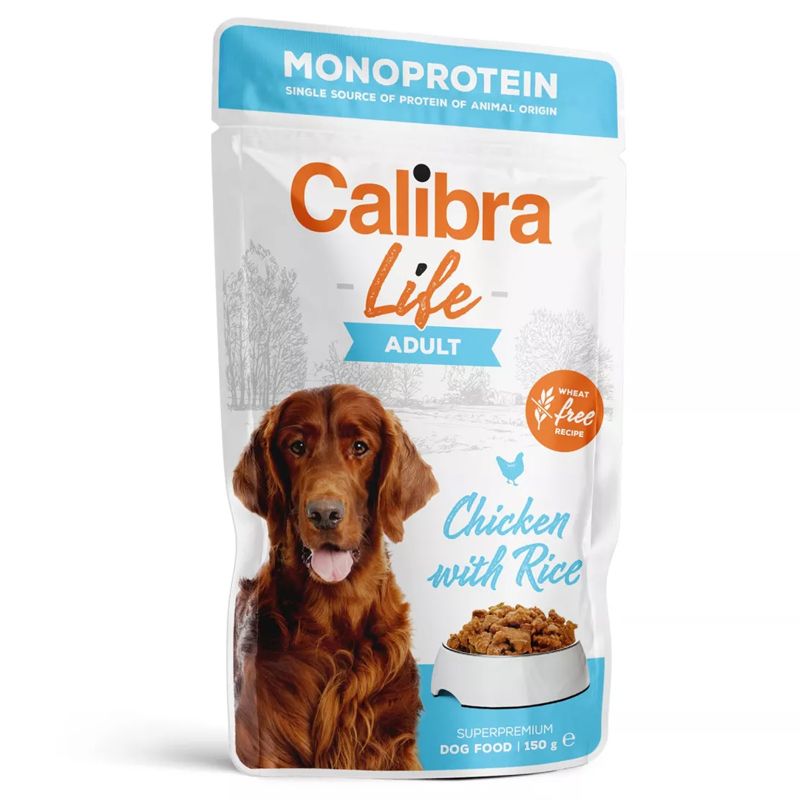 Calibra Dog Life Adult Chicken with Rice konzerva 150 g