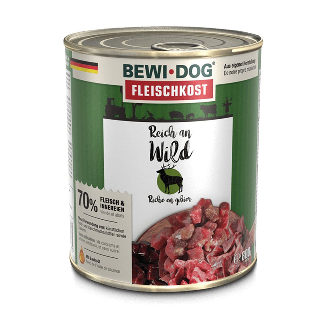 BEWI DOG konzerva – Divlja, 800g