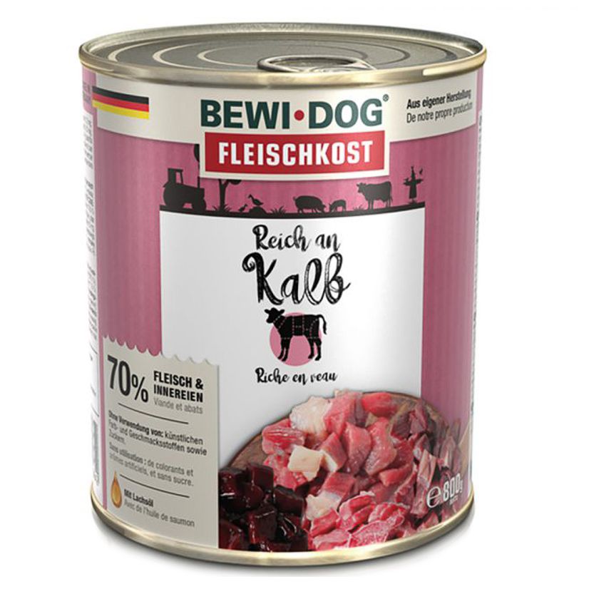 BEWI DOG konzerva – Teleće meso, 800g