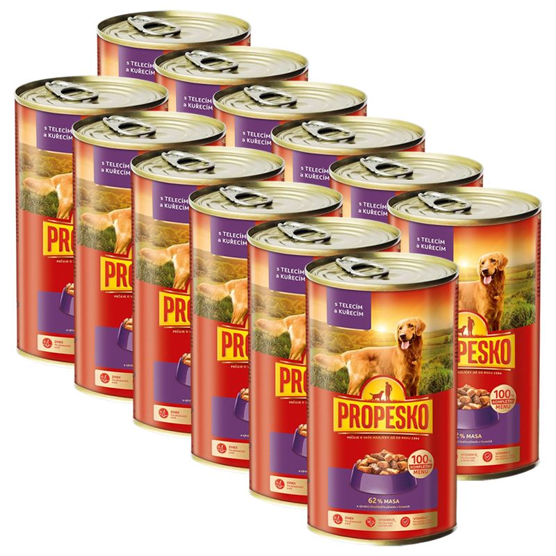 Propesko Dog Konzerva s teletinom i piletinom u umaku 1240 g