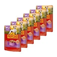 Propesko Dog vrećica govedina-zec u umaku 6 x 100 g