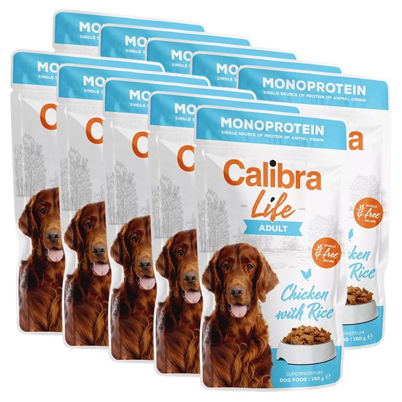 Calibra Dog Life Adult Chicken with Rice konzerva 10 x 150 g