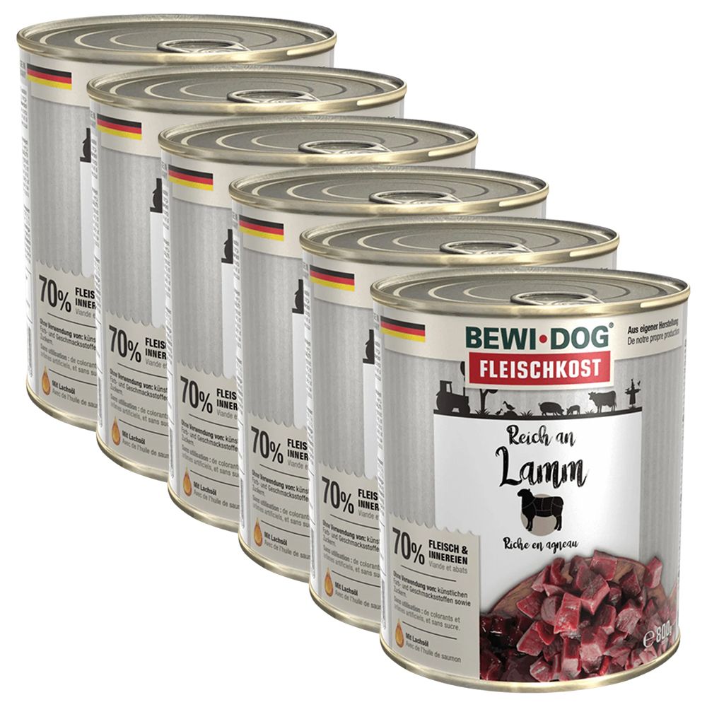 BEWI DOG konzerva – Janjetina, 6 x 800g