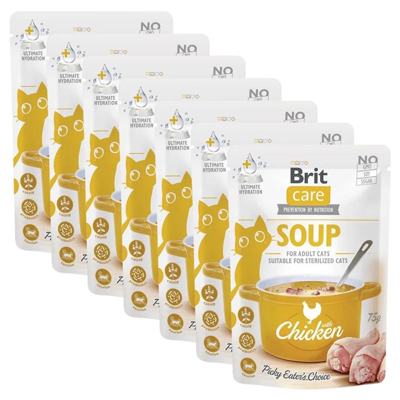 Brit Care Cat Soup with Chicken 7 x 75 g