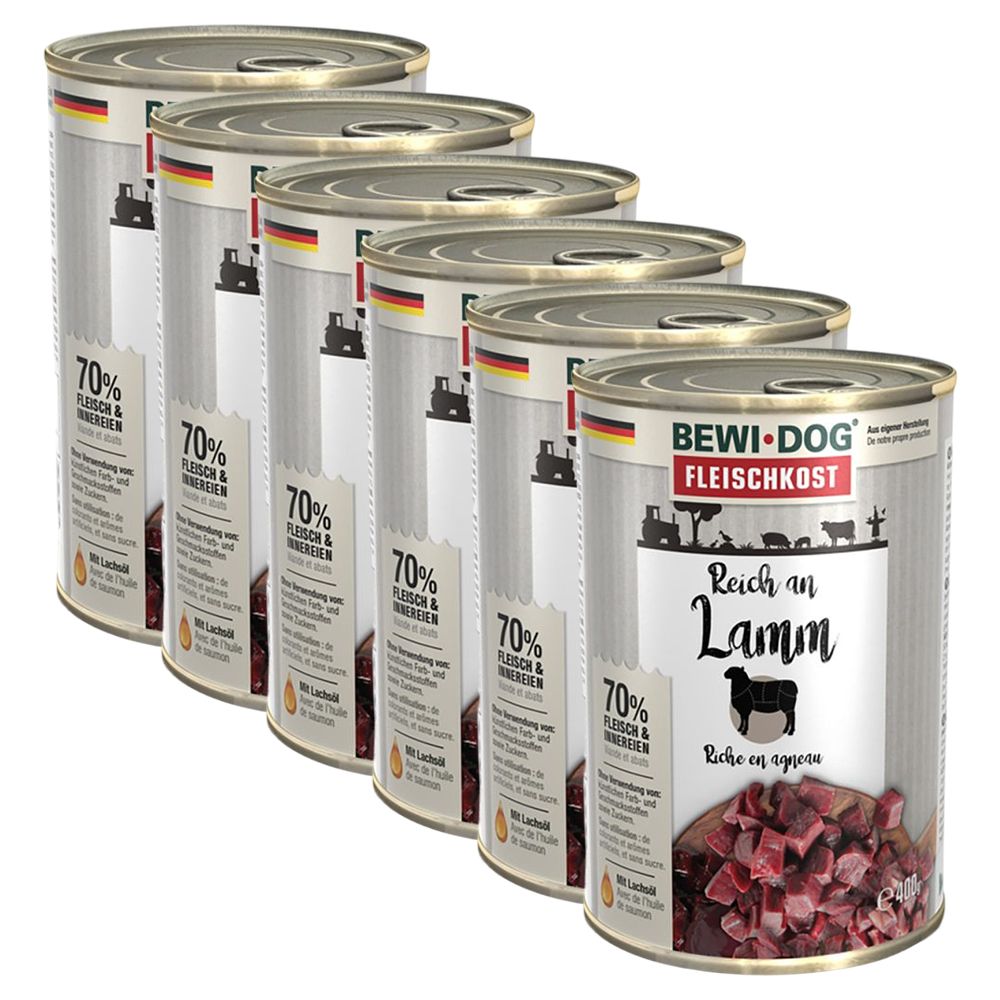 BEWI DOG konzerva – Janjetina, 6 x 400g