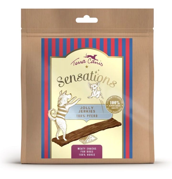 Terra Canis Sensations Jolly Jerkies Konj 90 g