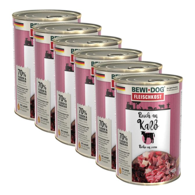 BEWI DOG konzerva – Teleća - 6 x 400g