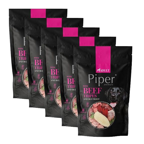 Konzerva Piper Adult s goveđim mesom i crvenom repom 5 x 500 g