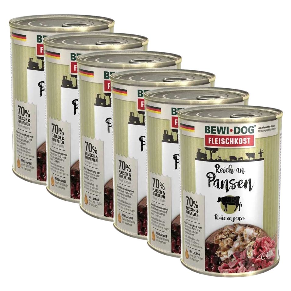 BEWI DOG konzerva – Goveđa jetrica, 6 x 400g