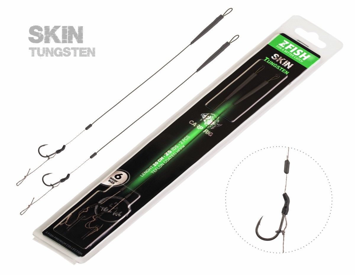 ZFISH Skin Tungsten Carp Rig / size 6