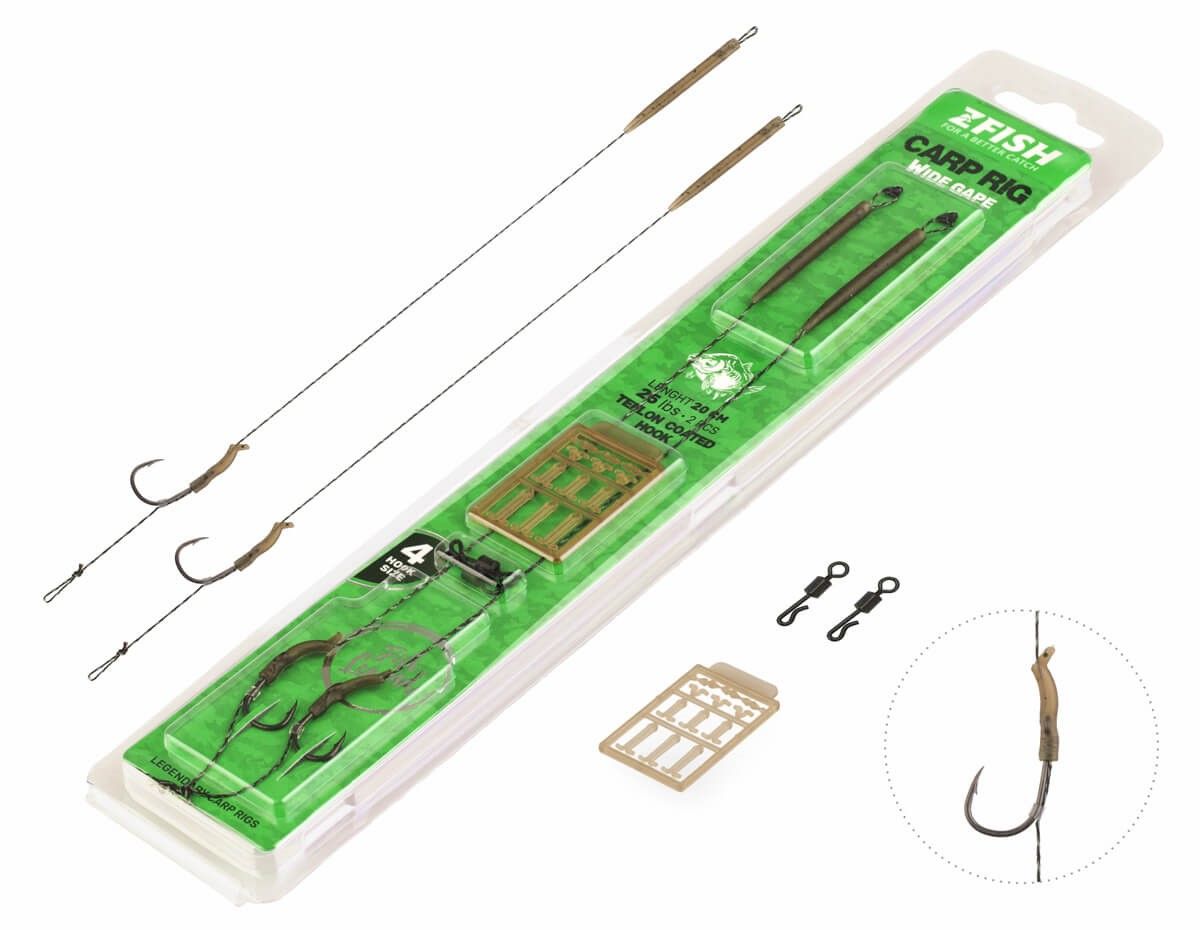 ZFISH Wide Gape Carp Rig / velicina 4