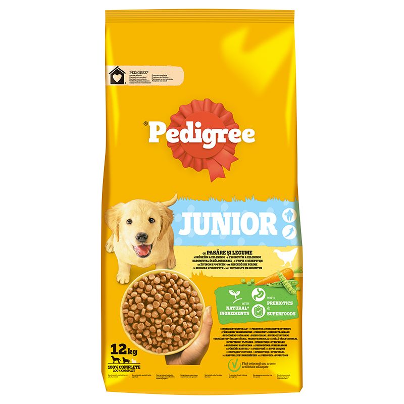 Pedigree Junior s piletinom i povrćem 12 kg