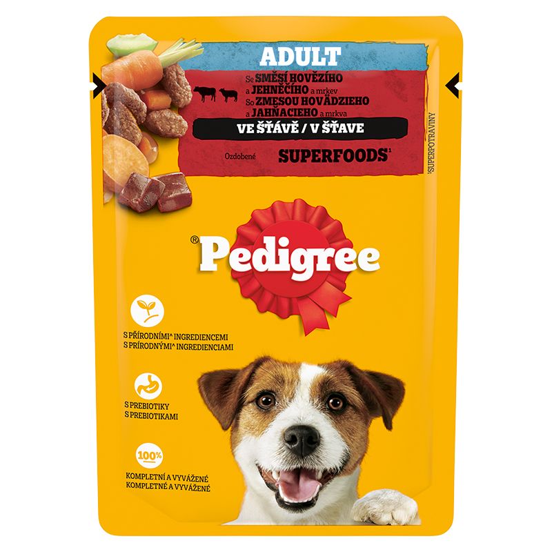 Pedigree Adult konzerva s goveđinom i janjetinom u umaku 100 g
