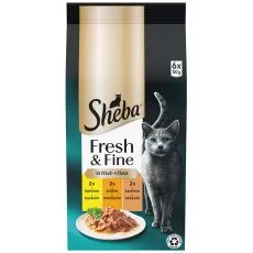 Sheba Fresh & Fine vrećice za mačke, piletina, puretina i patka 6 x 50 g