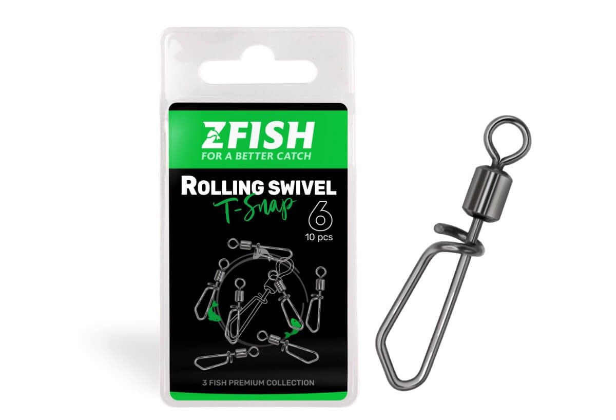 ZFISH Rolling swivel & T Snap 10 / 27 kg