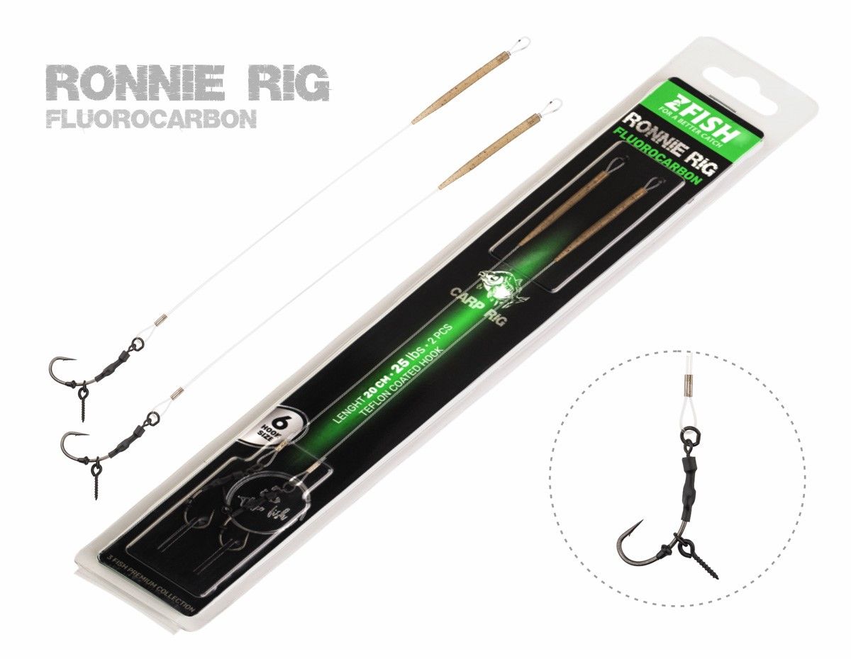 ZFISH Fluorocarbon Ronnie Rig / size 4