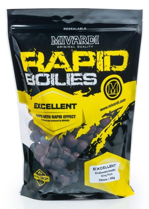 Mivardi Rapid Boilies Excellent Kraljevska Šljiva 250 g / 24 mm