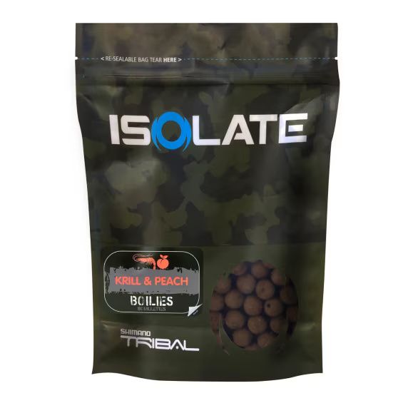 Shimano Isolate Boillie Krill Peach 24mm - 1kg