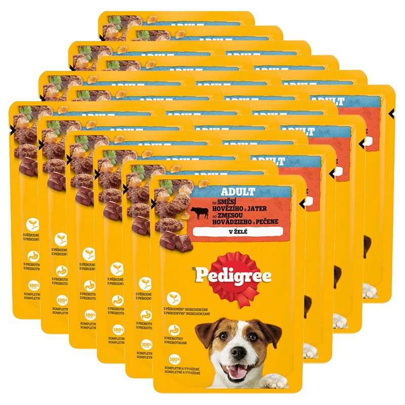 Pedigree Adult vrećica s govedinom i jetrom u želeu 24 x 100 g