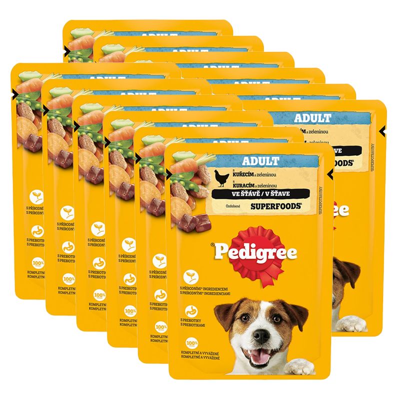 Pedigree Adult vrećica s piletinom i povrćem u umaku 12 x 100 g