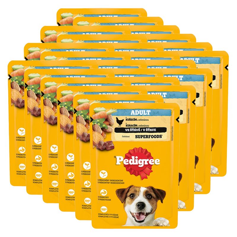 Pedigree Adult vrećica s piletinom i povrćem u umaku 24 x 100 g