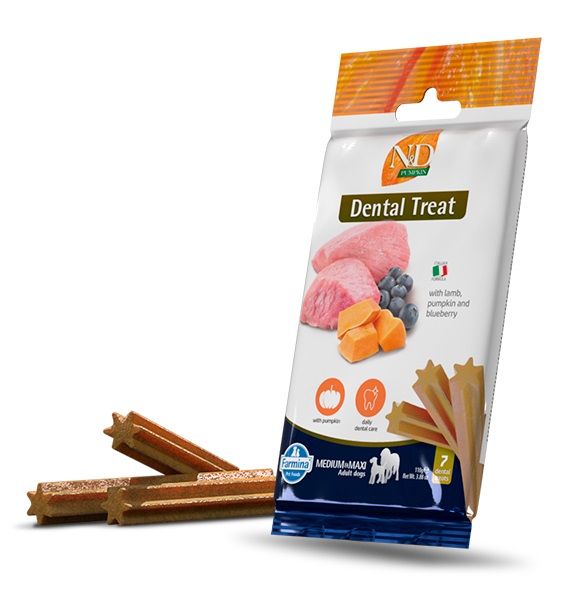 Farmina N&D dog Dental Treat medium & maxi janjetina 100 g